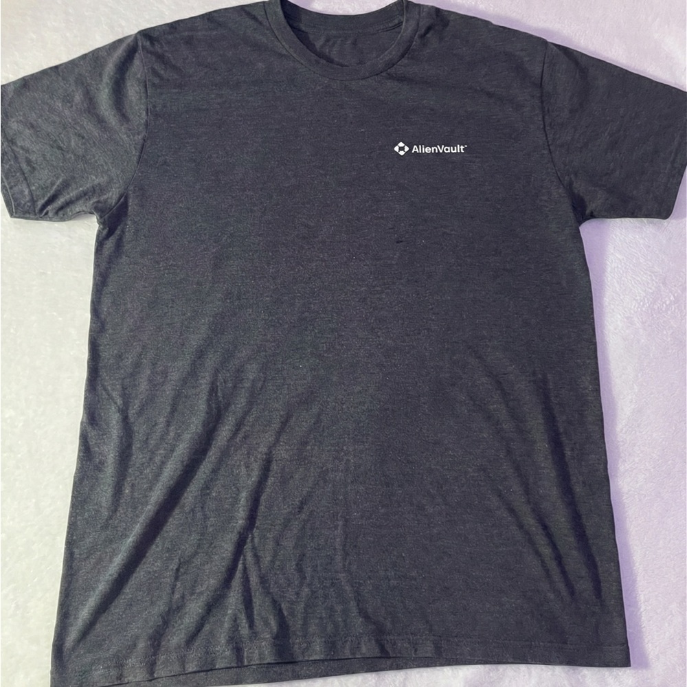 AlienVault Gauss Hacker Graphic T-Shirt Large Black